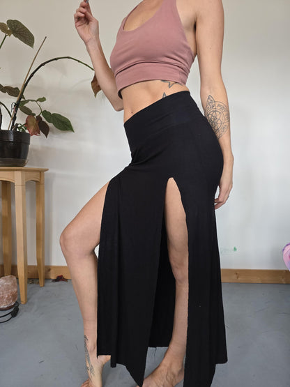 Bamboo Slit Skirt, festival clothing