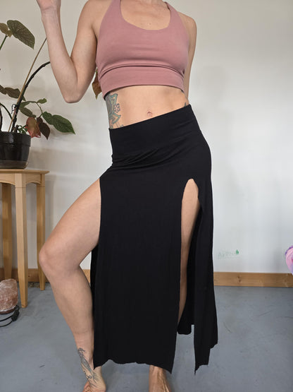 Bamboo Slit Skirt, festival clothing
