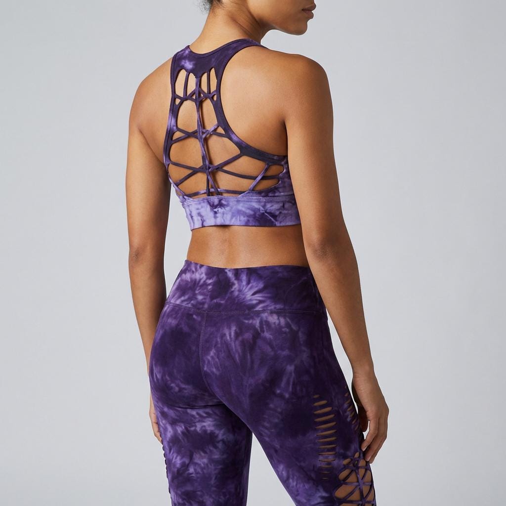 Hand dyed Lavender Fields Crop Tank Top, cami, yoga, festival, dance __etsy:7715608520