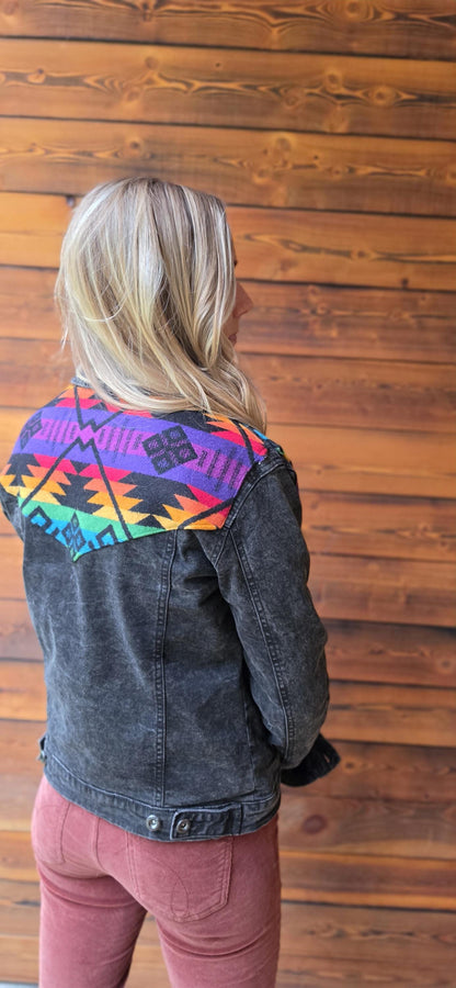 Desert Flame Wool Denim Jacket