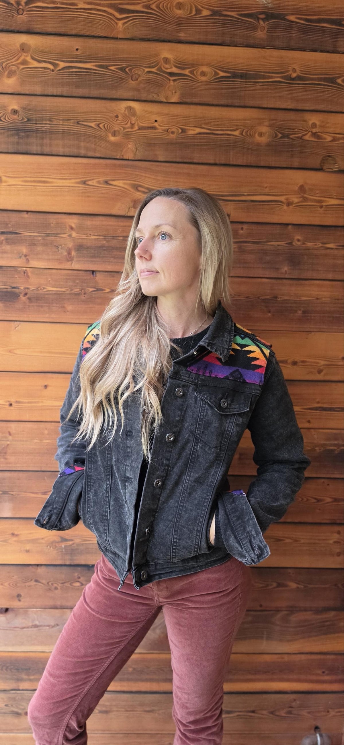 Desert Flame Wool Denim Jacket
