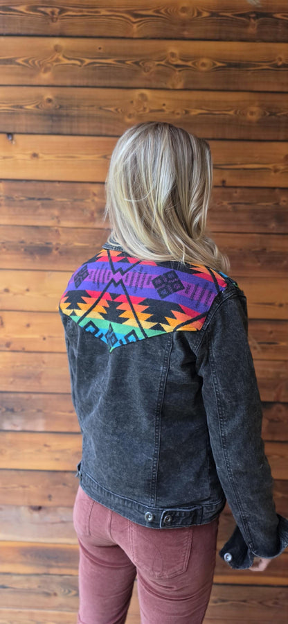 Desert Flame Wool Denim Jacket