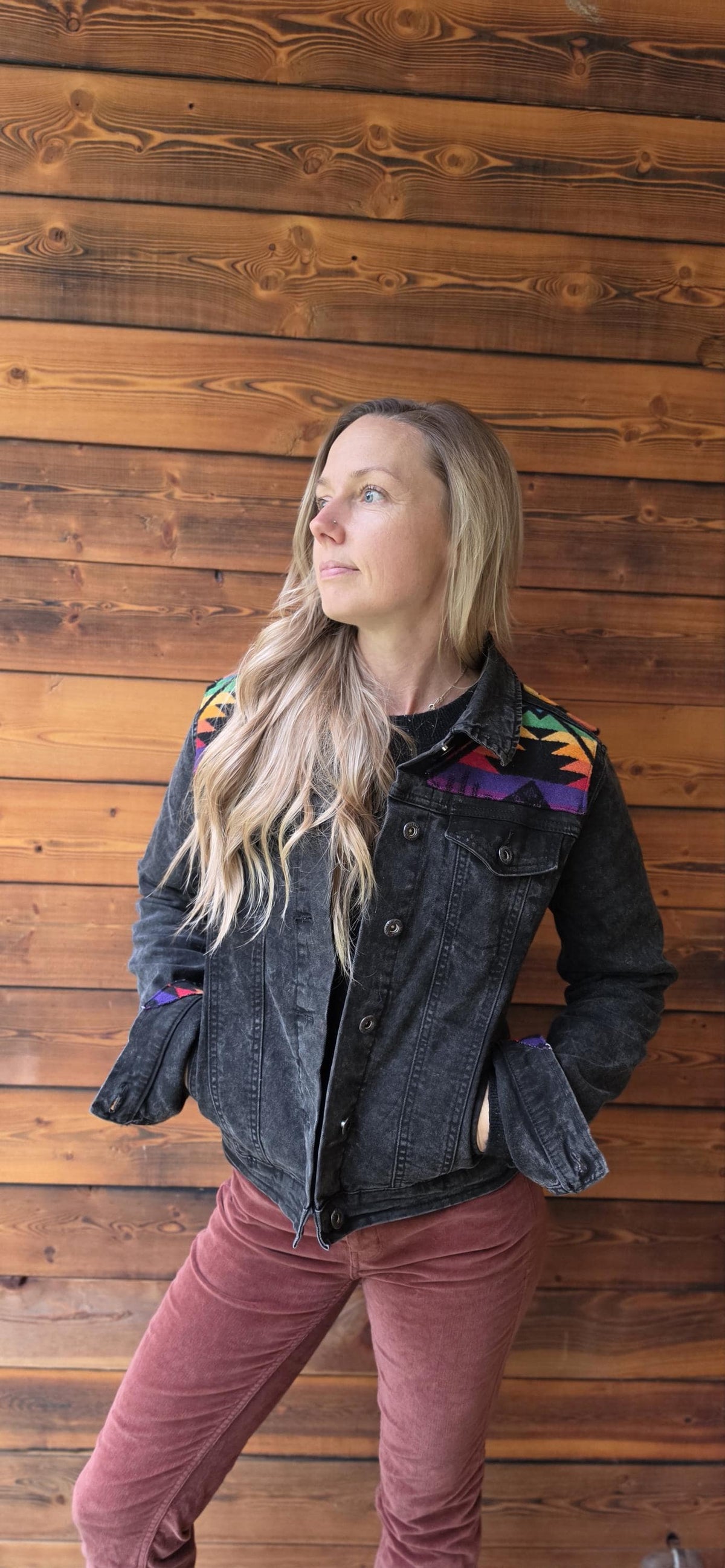 Desert Flame Wool Denim Jacket