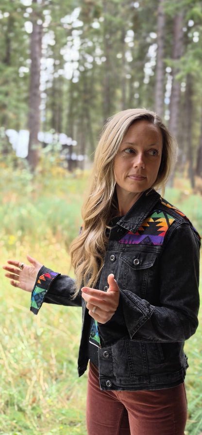 Desert Flame Wool Denim Jacket