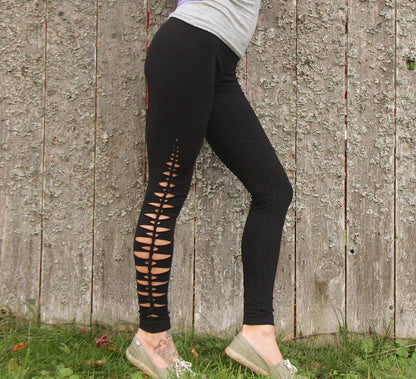 Yoga leggings Braided Leggings Wild Fern