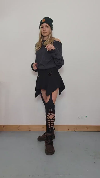 Pixie skirt, festival clothing, hoop fashion,